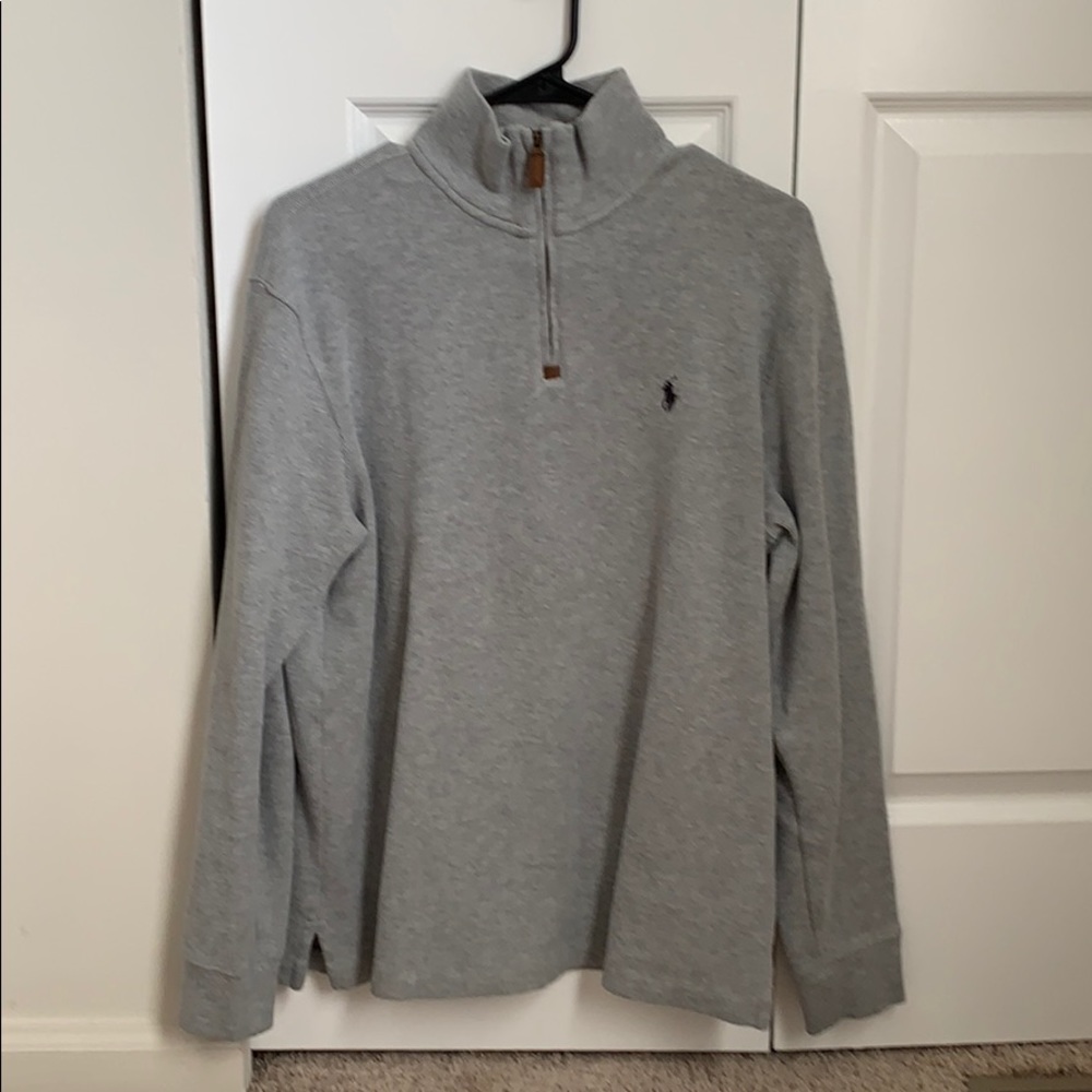 Ralph Lauren Gray Quarter Zip Sweater